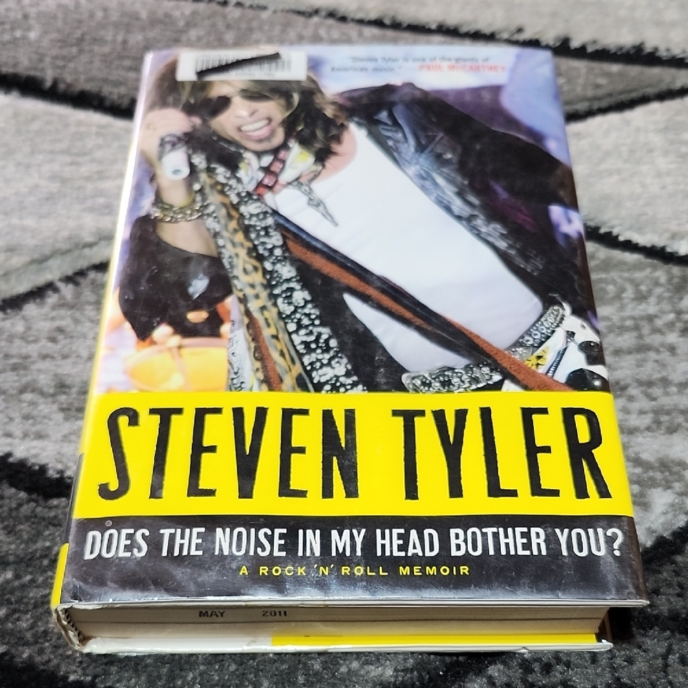 AEROSMITH STEVEN TYLER "DOES THE NOISE IN MY HEAD BOTHER YOU?" HARDCOVER BOOK